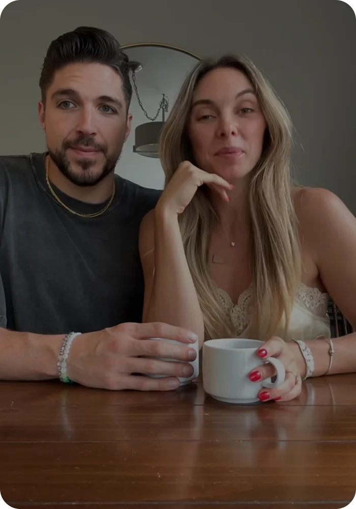 “We planned our wedding over coffee this morning and got married an hour later.”